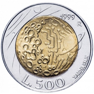 Реверс монеты Сан-Марино, 500 лир, 1999