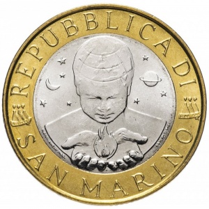 Аверс монеты Сан-Марино, 1000 лир, 2000