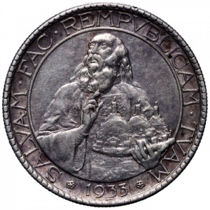 Реверс монеты Сан-Марино, 20 лир, 1931-1936