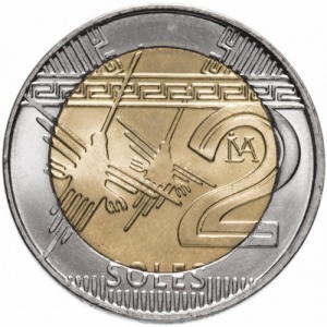 Реверс монеты Перу, 2 соля, 2016-2026