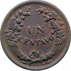 Реверс монеты Перу, 1 сентаво, 1941-1949