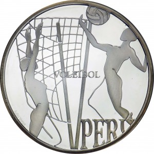 Реверс монеты Перу, 1 новый соль, 2007, Иберо-Америка - Олимпийские игры
