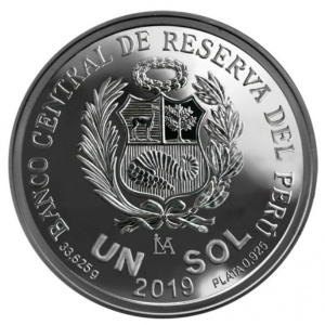 Аверс монеты Перу, 1 соль, 2019, 100 лет Военно-воздушным силам Перу