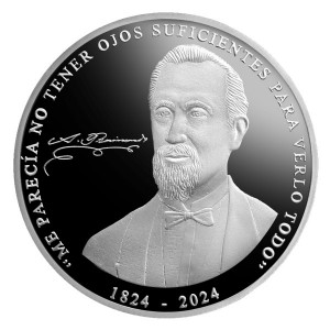 Реверс монеты Перу, 1 соль, 2024, 200-летие со дня рождения Антонио Раймонди