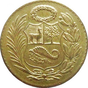 Аверс монеты Перу, ½ соль, 1935-1965