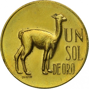 Реверс монеты Перу, 1 соль, 1966-1975