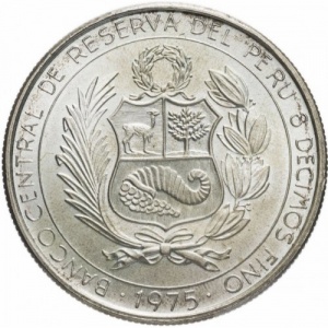 Аверс монеты Перу, 200 солей, 1974-1978, Авиаторы - Хорхе Чавес и Хосе Киньонес Гонсалес