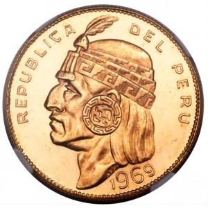 Аверс монеты Перу, 50 солей, 1930-1969