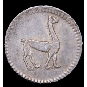 Аверс монеты Перу, ¼ реала, 1826-1856