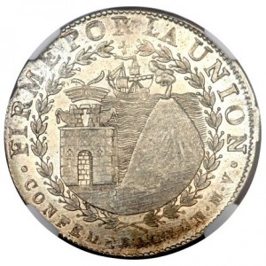 Реверс монеты Перу, 4 реала, 1838