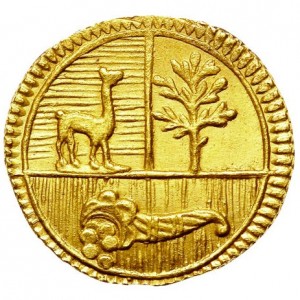 Аверс монеты Перу, ½ эскудо, 1826-1856
