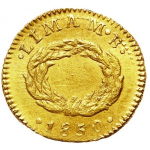 Реверс монеты Перу, ½ эскудо, 1826-1856