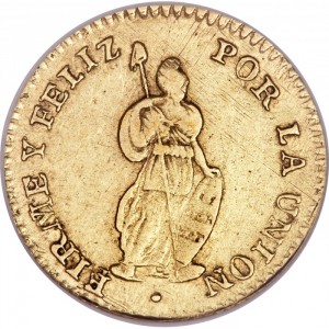 Реверс монеты Перу, 1 эскудо, 1838