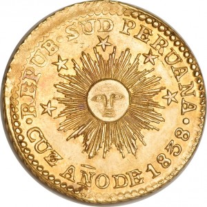 Аверс монеты Перу, 1 эскудо, 1838
