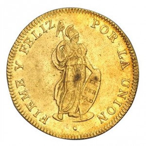 Реверс монеты Перу, 8 эскудо, 1836-1838
