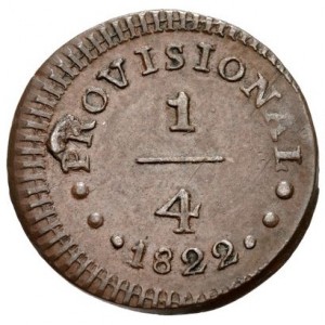 Реверс монеты Перу, ¼ песо, 1822