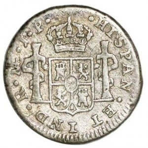 Реверс монеты Перу, ½ реала, 1808-1811