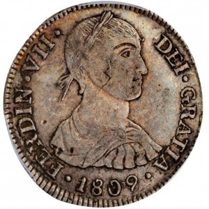 Аверс монеты Перу, 2 реала, 1808-1811