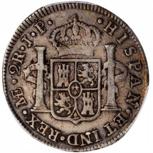 Реверс монеты Перу, 2 реала, 1808-1811