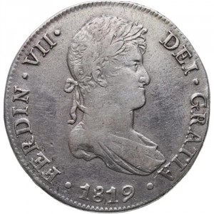 Аверс монеты Перу, 8 реалов, 1811-1824