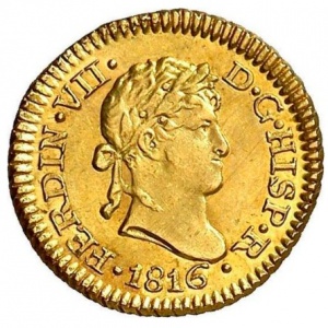 Аверс монеты Перу, ½ эскудо, 1814-1821