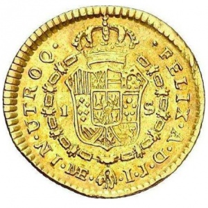 Реверс монеты Перу, 1 эскудо, 1789-1791