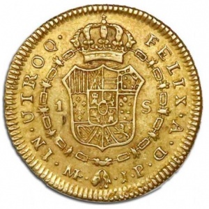 Реверс монеты Перу, 1 эскудо, 1812-1814