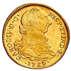 Аверс монеты Перу, 4 эскудо, 1789-1791
