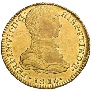 Аверс монеты Перу, 4 эскудо, 1809-1810