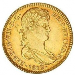 Аверс монеты Перу, 4 эскудо, 1812