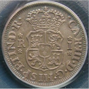 Аверс монеты Перу, 1 реал, 1760-1772