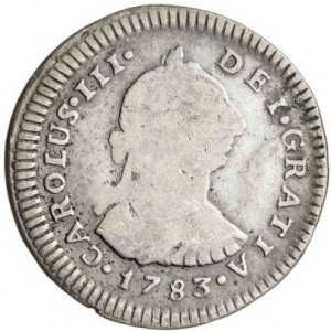 Аверс монеты Перу, 1 реал, 1772-1784