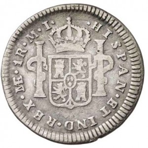 Реверс монеты Перу, 1 реал, 1772-1784