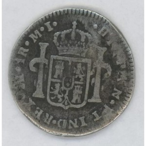 Реверс монеты Перу, 1 реал, 1785-1789