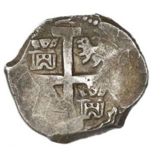 Аверс монеты Перу, 2 реала, 1729-1747