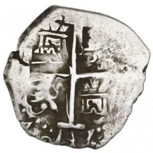 Аверс монеты Перу, 2 реала, 1748-1752