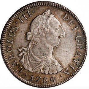 Аверс монеты Перу, 4 реала, 1772-1784