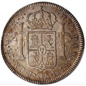 Реверс монеты Перу, 4 реала, 1772-1784