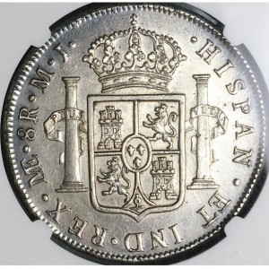Реверс монеты Перу, 8 реалов, 1772-1784