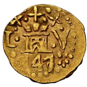 Аверс монеты Перу, 1 эскудо, 1747-1750