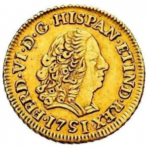 Аверс монеты Перу, 1 эскудо, 1751-1753