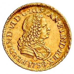 Аверс монеты Перу, 1 эскудо, 1754-1759
