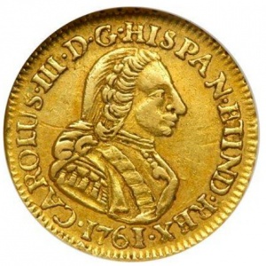 Аверс монеты Перу, 1 эскудо, 1761-1762