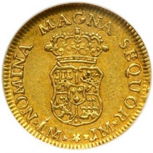 Реверс монеты Перу, 1 эскудо, 1761-1762