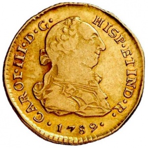 Аверс монеты Перу, 1 эскудо, 1785-1789