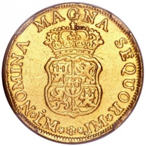 Реверс монеты Перу, 2 эскудо, 1761-1762