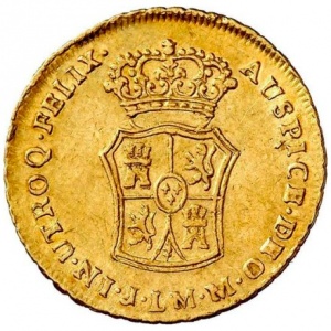 Реверс монеты Перу, 2 эскудо, 1763-1770