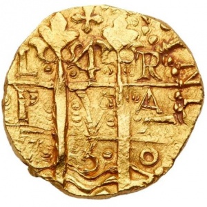 Реверс монеты Перу, 4 эскудо, 1750