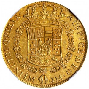 Реверс монеты Перу, 4 эскудо, 1763-1768