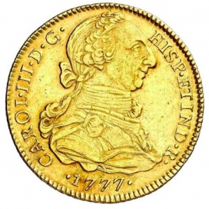 Аверс монеты Перу, 4 эскудо, 1772-1784